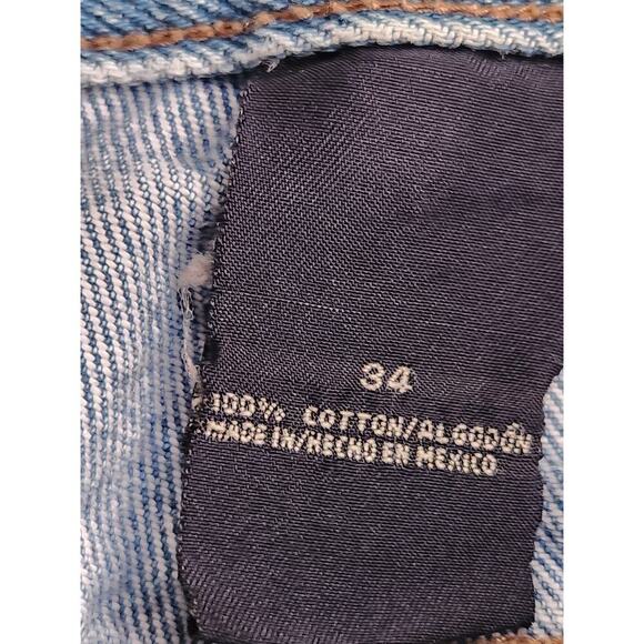 Route 66 Shorts Men's Sz 34"x8.5" Blue Denim Faded Jorts Y2K VTG - Picture 5 of 6